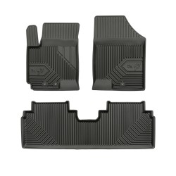Tappetini per auto no. 77 compatibili con Hyundai ix20 2010-2019 su misura in gomma | Tipo Auto: Minivan | Set di tappetini premium | Materiale TPE durevole | Bordi più alti
