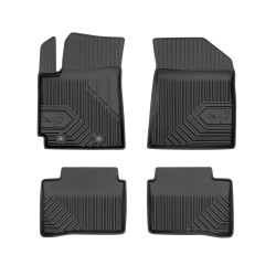 Tappetini per auto no. 77 compatibili con Hyundai i10 III dal 2019 in poi su misura in gomma | Tipo Auto: Hatchback | Set di tappetini premium | Materiale TPE durevole | Bordi più alti