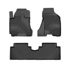 Tappetini per auto no. 77 compatibili con Hyundai Tucson I 2004-2009 su misura in gomma | Note: senza bottoni | Tipo Auto: SUV | Set di tappetini premium | Materiale TPE durevole | Bordi più alti