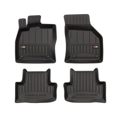 Tappetini per auto Proline 3D compatibili con Skoda Karoq dal 2017 in poi su misura in gomma | Tipo Auto: SUV | Set di tappetini premium | Materiale TPE durevole | Bordi più alti