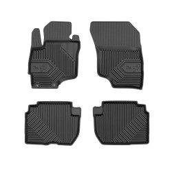 Tappetini per auto no. 77 compatibili con Mitsubishi Outlander III 2012-2022 su misura in gomma | Note: PHEV | Tipo Auto: SUV | Set di tappetini premium | Materiale TPE durevole | Bordi più alti