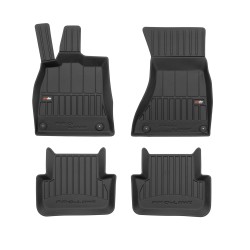 Tappetini per auto Proline 3D compatibili con Audi A4 B8 2007-2015 su misura in gomma | Set di tappetini premium | Materiale TPE durevole | Bordi più alti