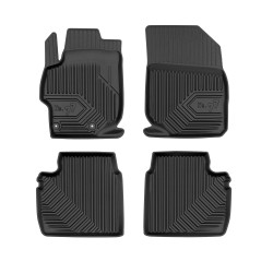 Tappetini per auto no. 77 compatibili con Citroën C-Elysée II dal 2012 in poi su misura in gomma | Tipo Auto: Berlina | Set di tappetini premium | Materiale TPE durevole | Bordi più alti
