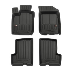 Tappetini per auto Proline 3D compatibili con Dacia Duster I 2010-2017 su misura in gomma | Note: pre-facelift | Set di tappetini premium | Materiale TPE durevole | Bordi più alti