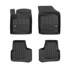 Tappetini per auto Proline 3D compatibili con Skoda Citigo 2011-2019 su misura in gomma | Tipo Auto: Hatchback | Set di tappetini premium | Materiale TPE durevole | Bordi più alti