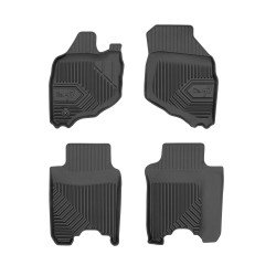 Tappetini per auto no. 77 compatibili con Honda Jazz II 2001-2008 su misura in gomma | Tipo Auto: Hatchback | Set di tappetini premium | Materiale TPE durevole | Bordi più alti
