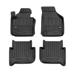 Tappetini per auto Proline 3D compatibili con Volkswagen Touran I 2003-2015 su misura in gomma | Note: pre-facelift | Tipo Auto: Minivan | Set di tappetini premium | Materiale TPE durevole | Bordi più alti