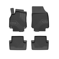 Tappetini per auto no. 77 compatibili con Renault Fluence 2009-2016 su misura in gomma | Tipo Auto: Berlina | Set di tappetini premium | Materiale TPE durevole | Bordi più alti