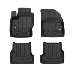 Tappetini per auto Proline 3D compatibili con Ford Focus II 2004-2011 su misura in gomma | Set di tappetini premium | Materiale TPE durevole | Bordi più alti