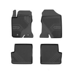 Tappetini per auto no. 77 compatibili con Toyota Corolla IX 2001-2007 su misura in gomma | Note: 1° fila, con ventole riscaldamento sotto sedili  | Set di tappetini premium | Materiale TPE durevole | Bordi più alti
