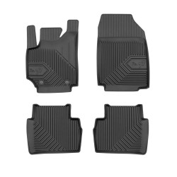 Tappetini per auto no. 77 compatibili con Fiat Croma 2005-2011 su misura in gomma | Tipo Auto: Station Wagon | Set di tappetini premium | Materiale TPE durevole | Bordi più alti