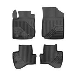 Tappetini per auto no. 77 compatibili con Toyota Aygo II 2014-2022 su misura in gomma | Tipo Auto: Hatchback | Set di tappetini premium | Materiale TPE durevole | Bordi più alti
