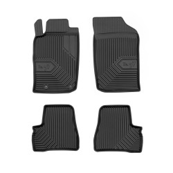 Tappetini per auto no. 77 compatibili con Peugeot 206 1998-2009 su misura in gomma | Set di tappetini premium | Materiale TPE durevole | Bordi più alti