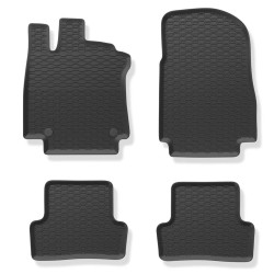Tappetini per auto Geyer& Hosaja per Renault Clio IV 2012-2020 su misura in gomma | Materiale resiste | Superficie antiscivolo | Impermeabile