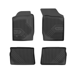 Tappetini per auto no. 77 compatibili con Renault Thalia I 1999-2008 su misura in gomma | Tipo Auto: Berlina | Set di tappetini premium | Materiale TPE durevole | Bordi più alti