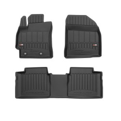 Tappetini per auto Proline 3D compatibili con Toyota Corolla XI 2013-2019 su misura in gomma | Set di tappetini premium | Materiale TPE durevole | Bordi più alti