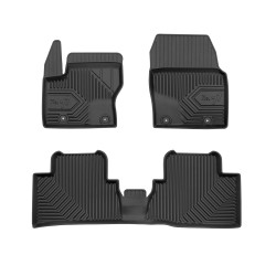 Tappetini per auto no. 77 compatibili con Ford Grand C-Max 2010-2019 su misura in gomma | Note: distanza tra i bottoni 25,5 cm | Tipo Auto: Minivan | Set di tappetini premium | Materiale TPE durevole | Bordi più alti