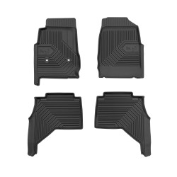 Tappetini per auto no. 77 compatibili con Isuzu D-MAX II 2011-2019 su misura in gomma | Tipo Auto: Pickup | Set di tappetini premium | Materiale TPE durevole | Bordi più alti