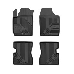 Tappetini per auto no. 77 compatibili con Kia Picanto I 2003-2011 su misura in gomma | Tipo Auto: Hatchback | Set di tappetini premium | Materiale TPE durevole | Bordi più alti
