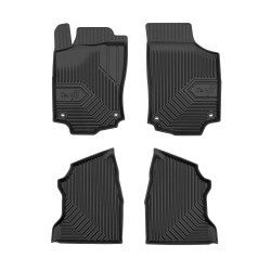 Tappetini per auto no. 77 compatibili con Opel Combo C 2001-2011 su misura in gomma | Tipo Auto: Combivan | Set di tappetini premium | Materiale TPE durevole | Bordi più alti