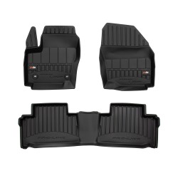 Tappetini per auto Proline 3D compatibili con Ford Galaxy II 2006-2015 su misura in gomma | Note: 1° e 2° fila, distanza tra i bottoni 31 cm | Tipo Auto: Minivan | Set di tappetini premium | Materiale TPE durevole | Bordi più alti
