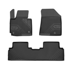 Tappetini per auto no. 77 compatibili con Kia Carens IV 2013-2019 su misura in gomma | Tipo Auto: Minivan | Set di tappetini premium | Materiale TPE durevole | Bordi più alti