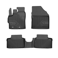 Tappetini per auto no. 77 compatibili con Mazda 2 Hybrid dal 2022 in poi su misura in gomma | Tipo Auto: Hatchback | Set di tappetini premium | Materiale TPE durevole | Bordi più alti