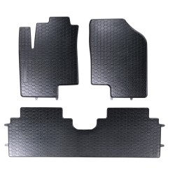 Tappetini per auto Geyer& Hosaja per Hyundai IX20 2010-2019 su misura in gomma | Materiale resiste | Superficie antiscivolo | Impermeabile