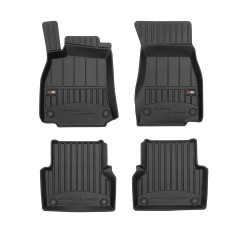 Tappetini per auto Proline 3D compatibili con Audi A6 C8 dal 2018 in poi su misura in gomma | Set di tappetini premium | Materiale TPE durevole | Bordi più alti