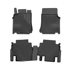 Tappetini per auto no. 77 compatibili con Mercedes-Benz Vaneo W414 2001-2005 su misura in gomma | Tipo Auto: Combivan | Set di tappetini premium | Materiale TPE durevole | Bordi più alti