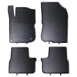 Tappetini per auto Geyer& Hosaja per Peugeot 2008 I 2013-2019 su misura in gomma | Materiale resiste | Superficie antiscivolo | Impermeabile
