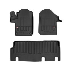 Tappetini per auto Proline 3D compatibili con Mercedes-Benz Vito III dal 2014 in poi su misura in gomma | Tipo Auto: Van | Set di tappetini premium | Materiale TPE durevole | Bordi più alti