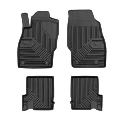 Tappetini per auto no. 77 compatibili con Opel Adam 2012-2019 su misura in gomma | Tipo Auto: Hatchback | Set di tappetini premium | Materiale TPE durevole | Bordi più alti