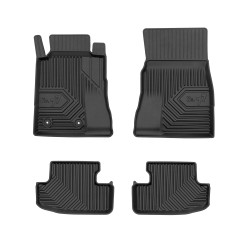 Tappetini per auto no. 77 compatibili con Ford Mustang VI dal 2014 in poi su misura in gomma | Tipo Auto: Coupé | Set di tappetini premium | Materiale TPE durevole | Bordi più alti