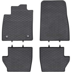 Tappetini per auto Geyer& Hosaja per Ford Fiesta VII dal 2017 in poi su misura in gomma | Materiale resiste | Superficie antiscivolo | Impermeabile