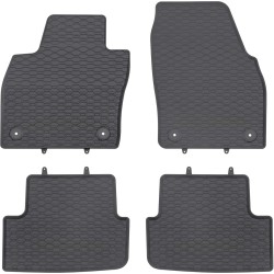 Tappetini per auto Geyer& Hosaja per Audi A1 II dal 2018 in poi su misura in gomma | Materiale resiste | Superficie antiscivolo | Impermeabile
