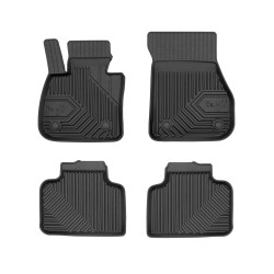 Tappetini per auto no. 77 compatibili con Mini Countryman II dal 2017 in poi su misura in gomma | Tipo Auto: Crossover | Set di tappetini premium | Materiale TPE durevole | Bordi più alti