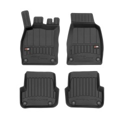 Tappetini per auto Proline 3D compatibili con Audi A6 C6 2004-2011 su misura in gomma | Note: post-facelift | Set di tappetini premium | Materiale TPE durevole | Bordi più alti