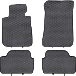 Tappetini per auto Geyer& Hosaja per BMW Serie 1 E81 2004-2011 su misura in gomma | Materiale resiste | Superficie antiscivolo | Impermeabile