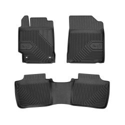 Tappetini per auto no. 77 compatibili con Toyota Camry VII 2011-2017 su misura in gomma | Tipo Auto: Berlina | Set di tappetini premium | Materiale TPE durevole | Bordi più alti