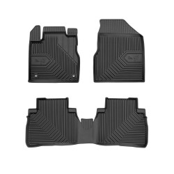 Tappetini per auto no. 77 compatibili con Nissan Murano Z50 2003-2008 su misura in gomma | Tipo Auto: SUV | Set di tappetini premium | Materiale TPE durevole | Bordi più alti