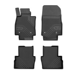Tappetini per auto no. 77 compatibili con Mazda 2 III dal 2014 in poi su misura in gomma | Set di tappetini premium | Materiale TPE durevole | Bordi più alti