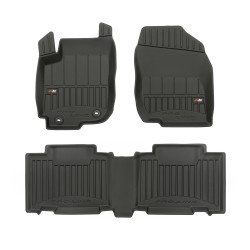 Tappetini per auto Proline 3D compatibili con Toyota RAV4 IV 2013-2019 su misura in gomma | Note: non compatibile con versione Hybrid | Tipo Auto: SUV | Set di tappetini premium | Materiale TPE durevole | Bordi più alti