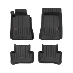 Tappetini per auto Proline 3D compatibili con Mercedes-Benz Classe C W203 2000-2007 su misura in gomma | Set di tappetini premium | Materiale TPE durevole | Bordi più alti