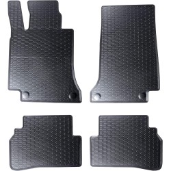 Tappetini per auto Geyer& Hosaja per Mercedes-Benz Classe C W205 2014-2021 su misura in gomma | Materiale resiste | Superficie antiscivolo | Impermeabile
