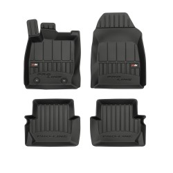 Tappetini per auto Proline 3D compatibili con Ford Fiesta VII dal 2017 in poi su misura in gomma | Tipo Auto: Hatchback | Set di tappetini premium | Materiale TPE durevole | Bordi più alti
