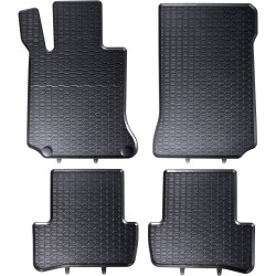 Tappetini compatibili con Mercedes-Benz Classe C W204 2007-2014, su misura in Gomma TPE