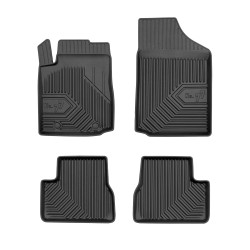 Tappetini per auto no. 77 compatibili con Citroën C3 I 2002-2009 su misura in gomma | Tipo Auto: Hatchback | Set di tappetini premium | Materiale TPE durevole | Bordi più alti