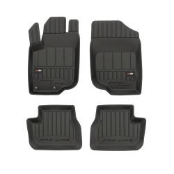Tappetini per auto Proline 3D compatibili con Peugeot 207 2006-2012 su misura in gomma | Set di tappetini premium | Materiale TPE durevole | Bordi più alti