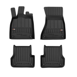 Tappetini per auto Proline 3D compatibili con Audi A6 C7 2011-2018 su misura in gomma | Set di tappetini premium | Materiale TPE durevole | Bordi più alti